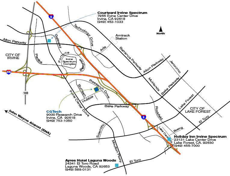Map of Center  Irvine Spectrum Center